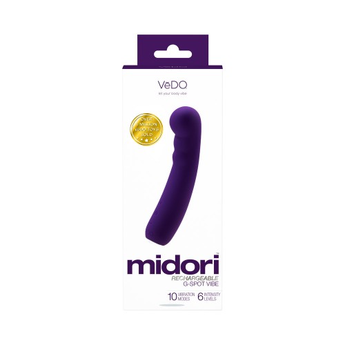 Vibrador G-Spot VeDO Midori con 10 Modos