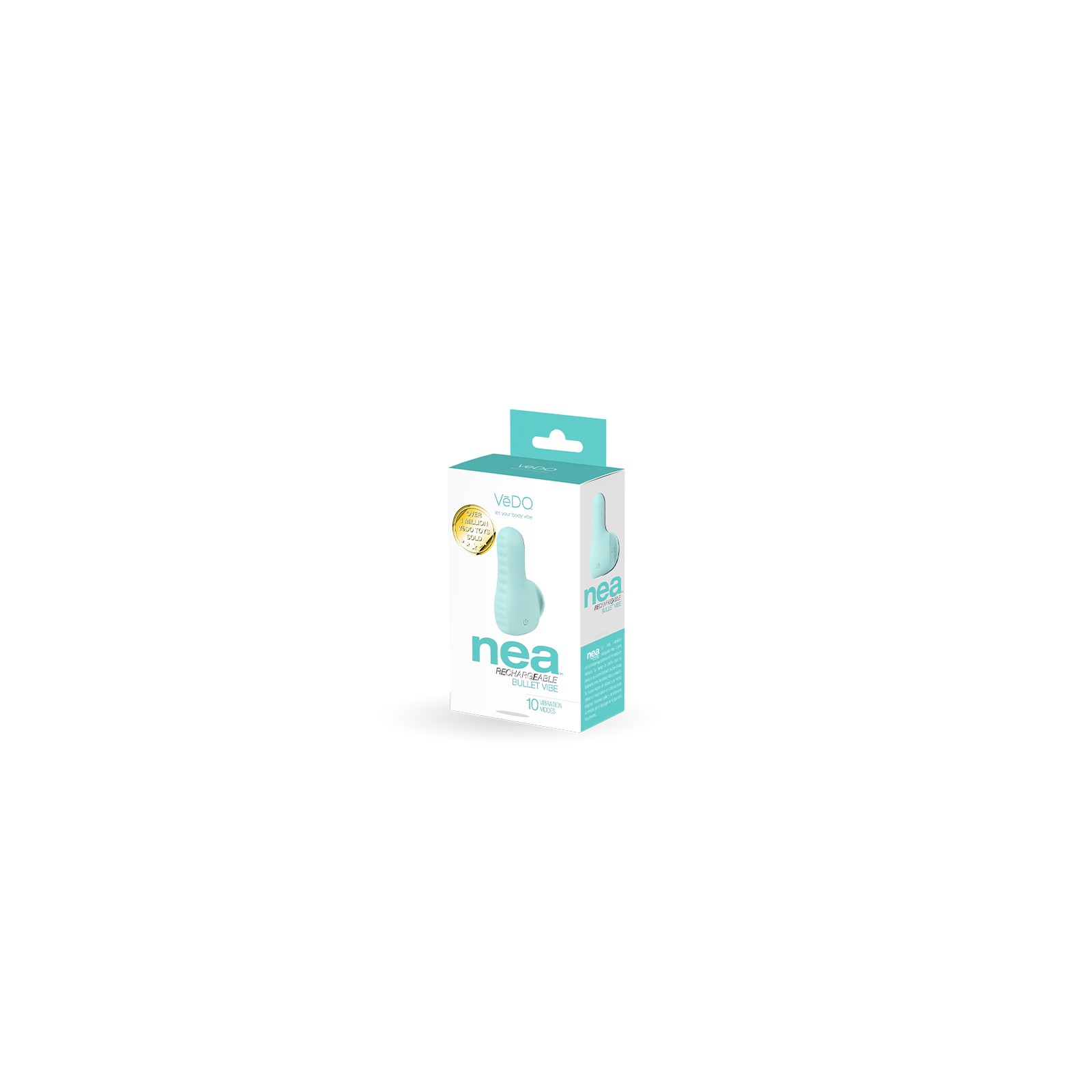 VeDO Nea Rechargeable Finger Vibe Tease Me Turquoise