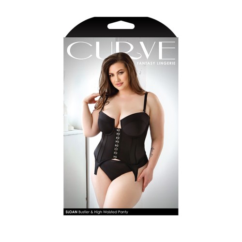 Conjunto de Bustier Corto y Panty de Fantasy Lingerie Curve Sloan