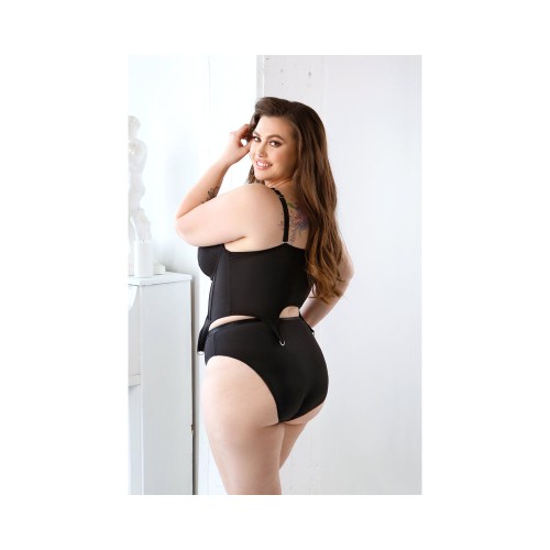 Fantasy Lingerie Curve Sloan Cropped Bustier and Panty