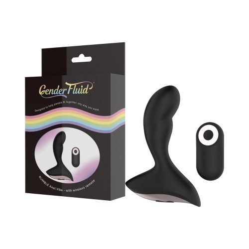 Gender Fluid Rumble Rechargeable Anal Vibrator - 10 Speeds