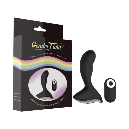 Vibrador Anal Silicona Gender Fluid Rumble - 10 Velocidades