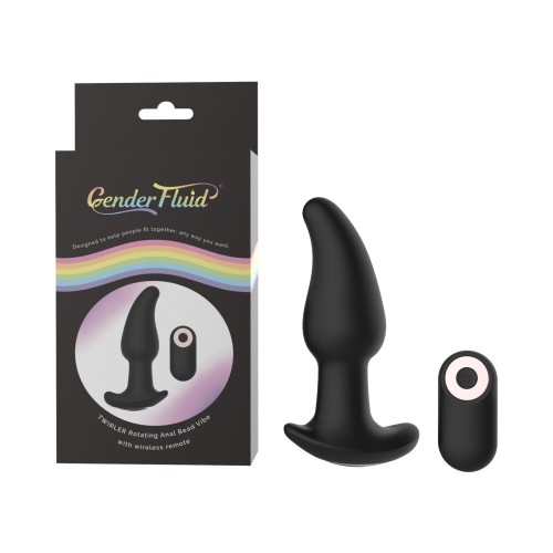 Gender Fluid Twirler Anal Vibe with Remote Control