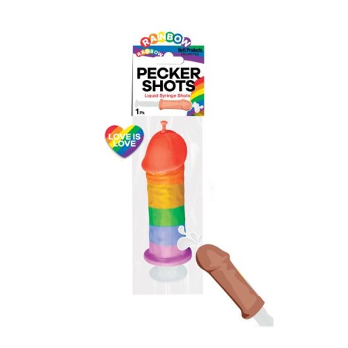 Rainbow Pecker Shot Syringe for Fun Parties