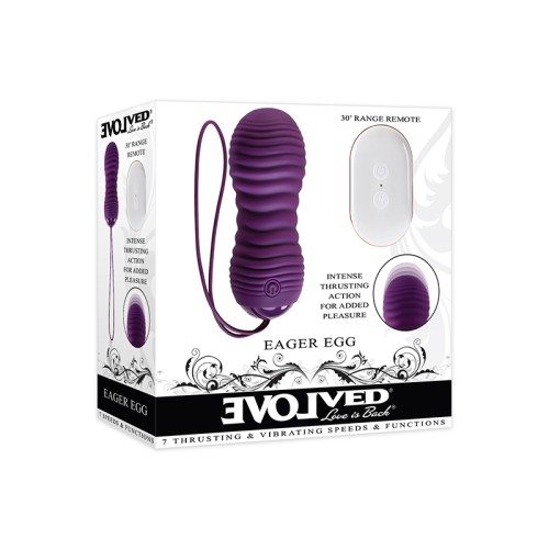 Evolved Remote-Controlled Thrusting Vibrator - 10 Speeds