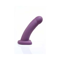 Sportsheets Merge Banx 8 Inch Hollow Dildo Plum - Safe Silicone Fun