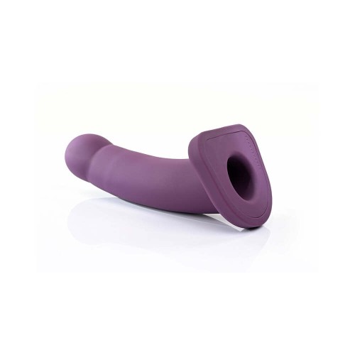 Sportsheets Merge Banx 8 Inch Hollow Dildo Plum - Safe Silicone Fun