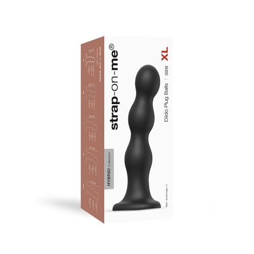 Plug Dildo Híbrido Strap-On-Me Bolas Negras XL