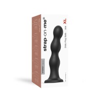 Strap-On-Me Hybrid Dildo Plug Balls Black XL