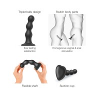 Plug Dildo Híbrido Strap-On-Me Bolas Negras XL