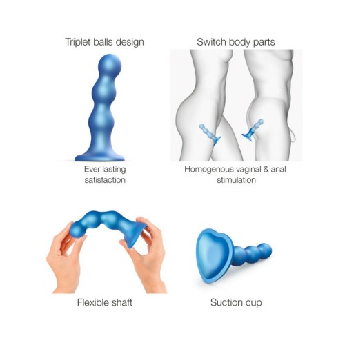 Dildo Plug Balls de Silicona Híbrida Strap-On-Me para Placer Definitivo