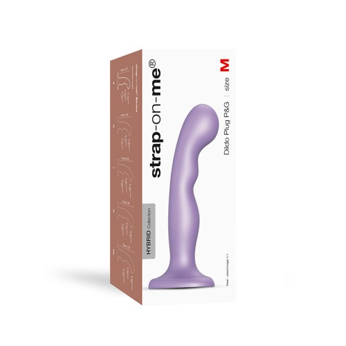 Strap-On-Me Hybrid Silicone Dildo Plug P&G Metallic Lilac M