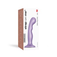 Plug Dildo Híbrido de Silicona Strap-On-Me P&G Lilac Metálico M