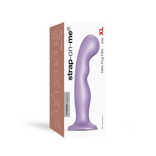 Strap-On-Me Plug Dildo Híbrido de Silicona P&G Metallic Lilac XL