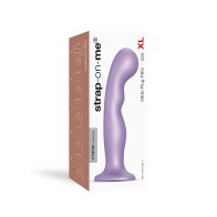 Strap-On-Me Hybrid Silicone Dildo Plug P&G Metallic Lilac XL