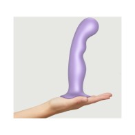 Plug Dildo Híbrido de Silicona Strap-On-Me - Lila Metálico XXL