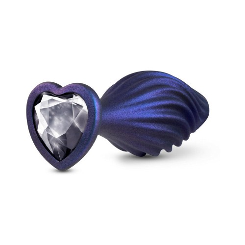 Anal Adventures Matrix Silicone Bling Plug Sapphire