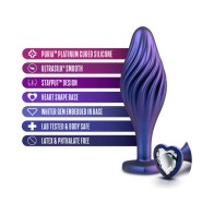 Anal Adventures Matrix Silicone Bling Plug Sapphire