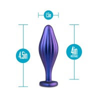 Anal Adventures Matrix Plug Silicona Wavy Bling Zafiro