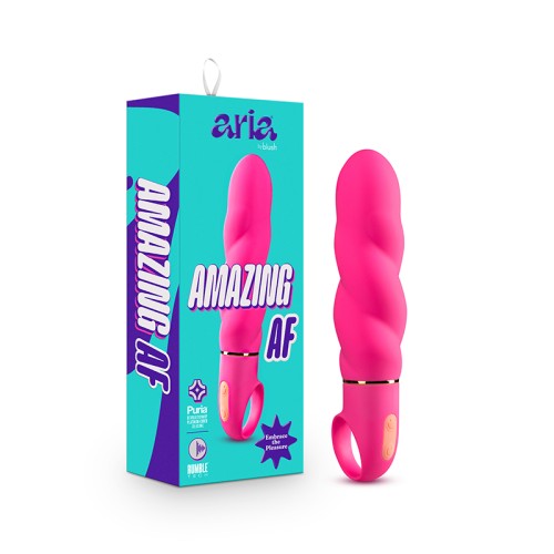 Aria Amazing AF Silicone Vibrator - Fuchsia