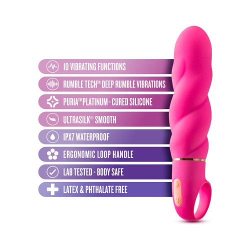 Aria Amazing AF Silicone Vibrator - Fuchsia