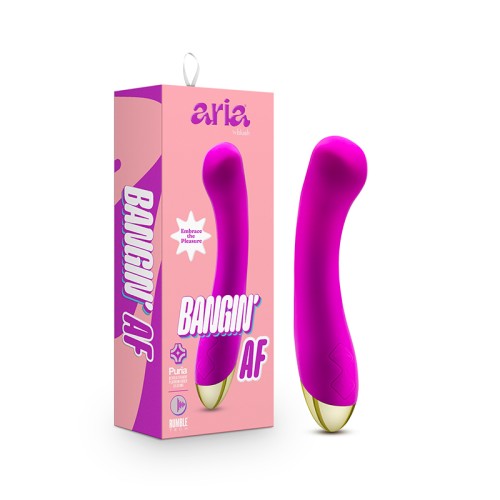 Aria Bangin' AF Rechargeable G-Spot Vibrator Purple