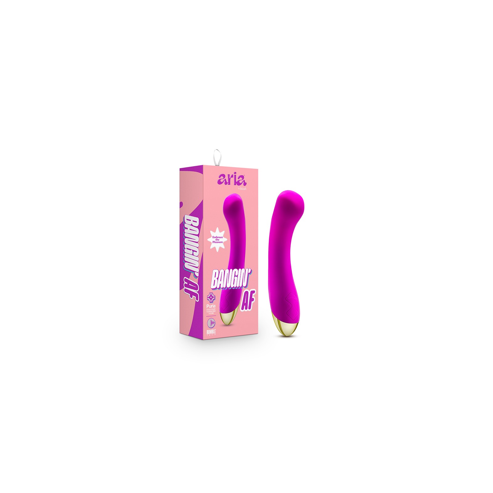 Aria Bangin' AF Rechargeable G-Spot Vibrator Purple