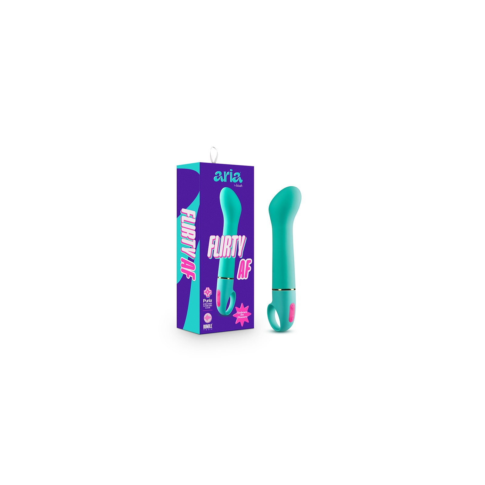 Aria Flirty AF G-Spot Vibrator Teal