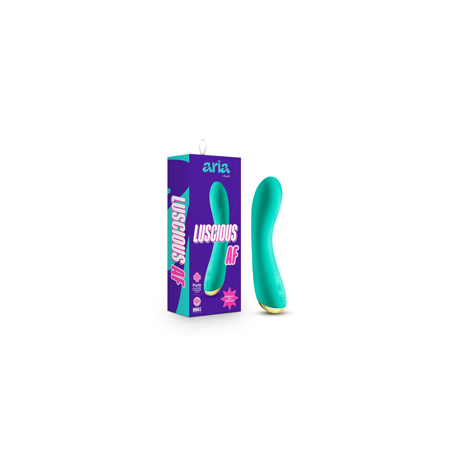 Vibrador Teal Aria Luscious AF para Estimulación Profunda del Punto G