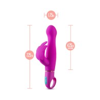 Aria Naughty AF Vibrador de Silicona Doble Estimulación Ciruela - Poderoso e Impermeable