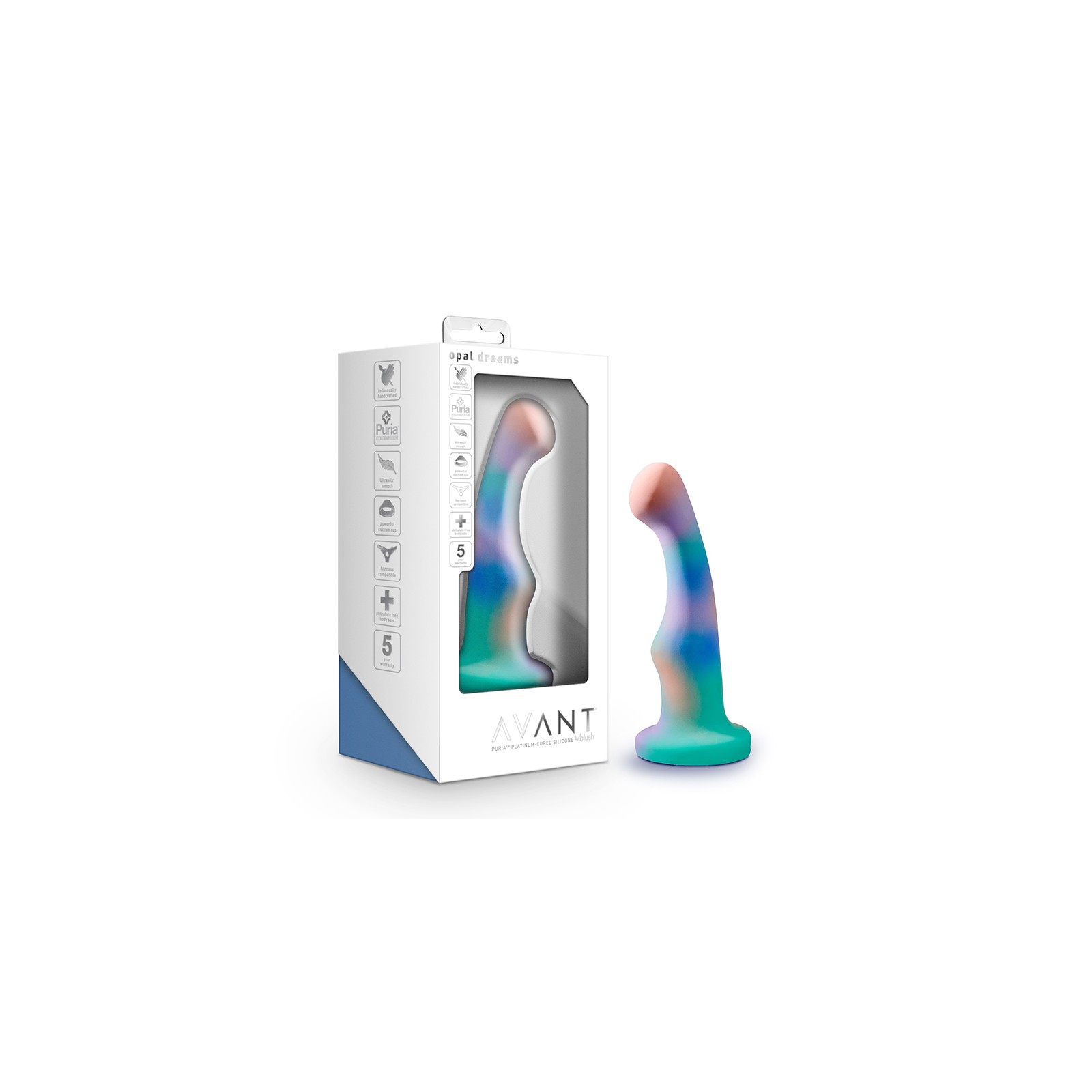 Avant Opal Dreams 6 in. Silicone Dildo Aqua - Premium Quality