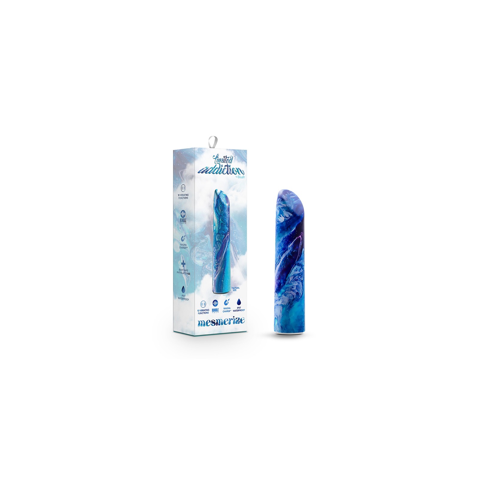 Limited Addiction Mesmerize Power Vibe Rechargeable Bullet Azure