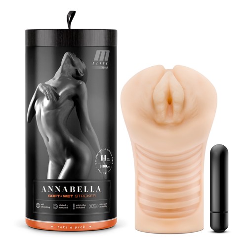 M Elite Soft + Wet Annabella Stroker with Bullet