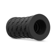 M Elite Platinum Hekx Silicone Stroker Black