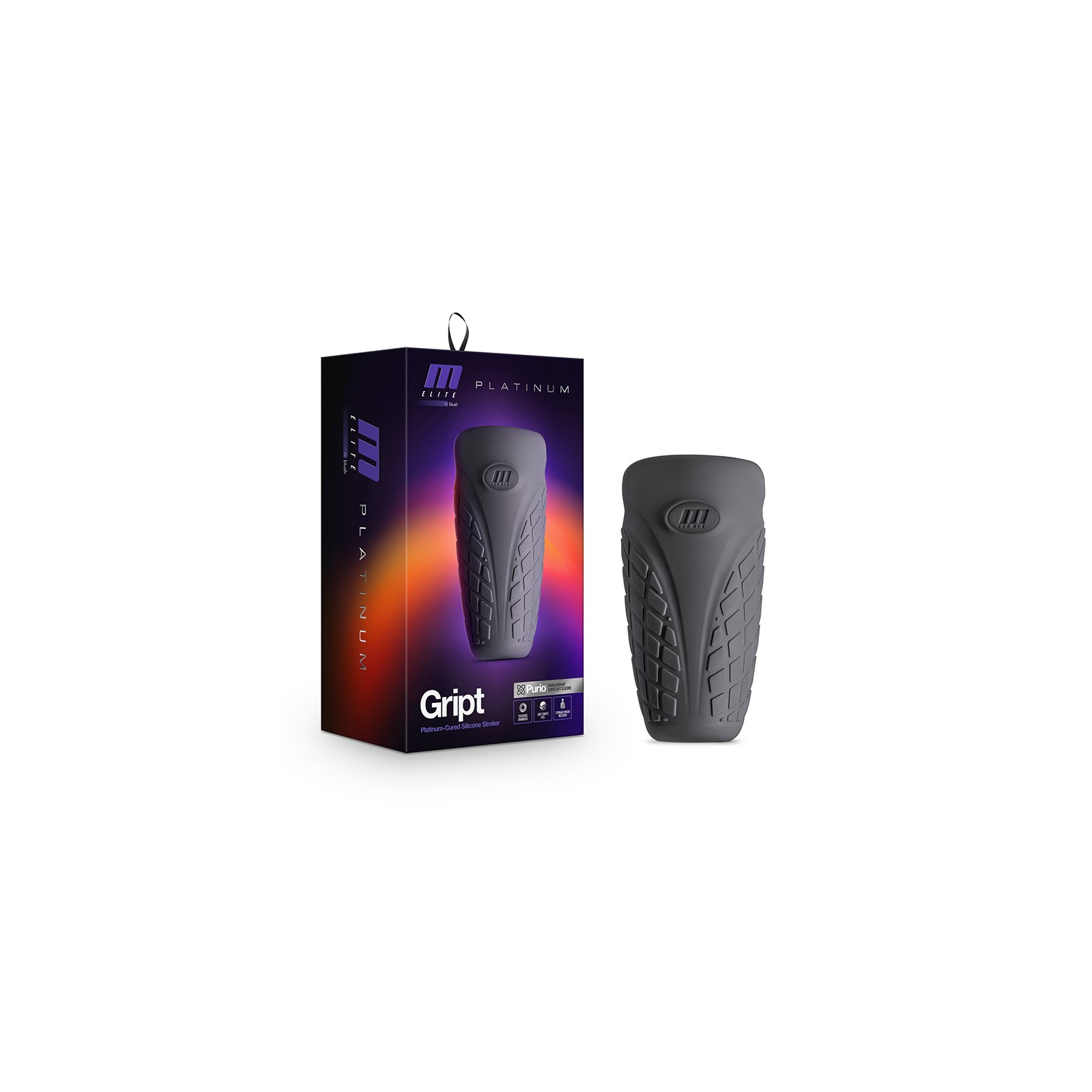 M Elite Platinum Gript Silicone Stroker