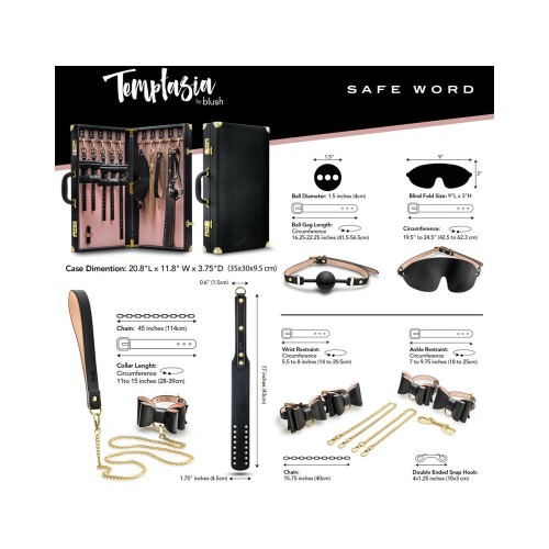 Temptasia Safe Word 10-Piece Bondage Kit