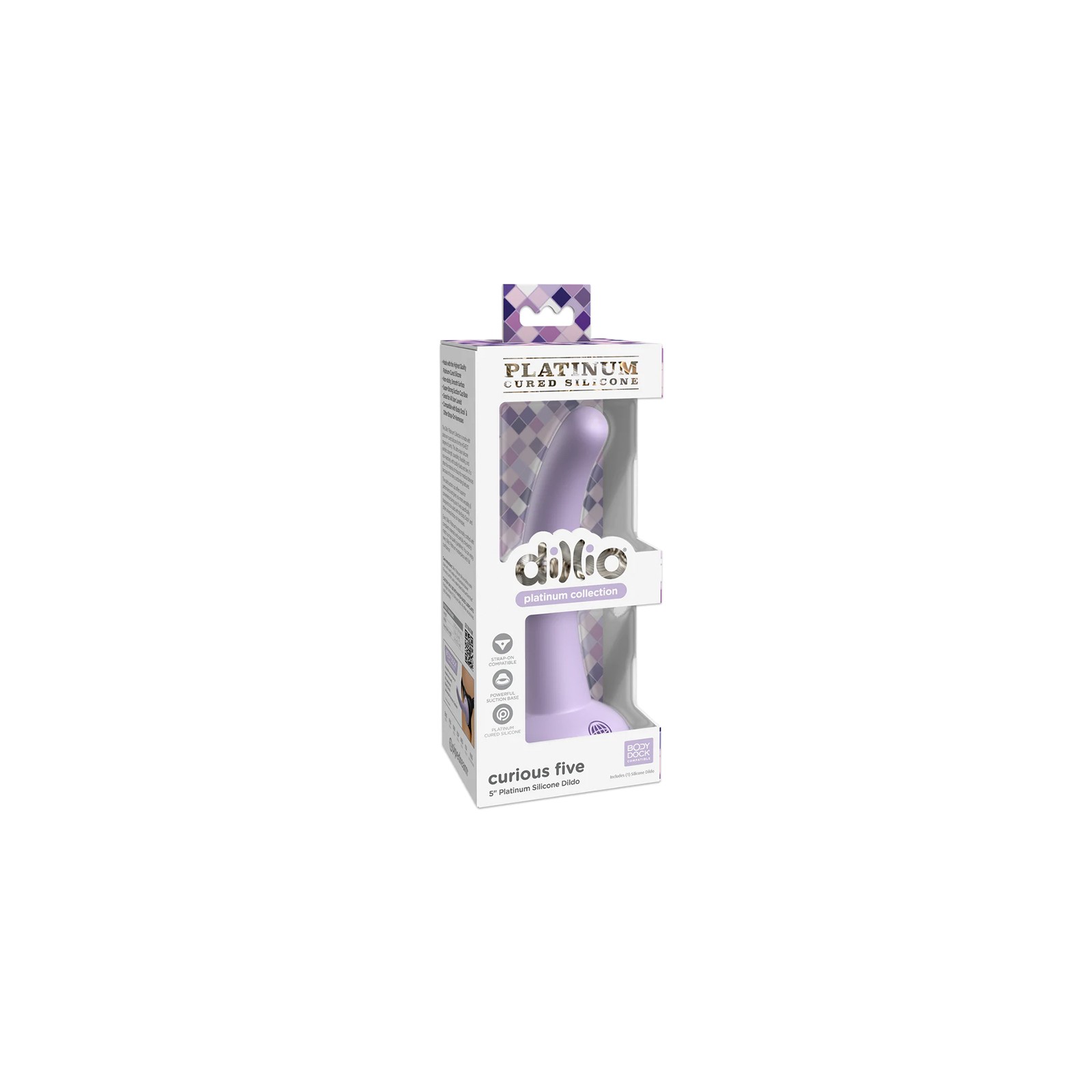 Dildo Silicone Dillio Platinum Collection Curious Five - Alta Calidad