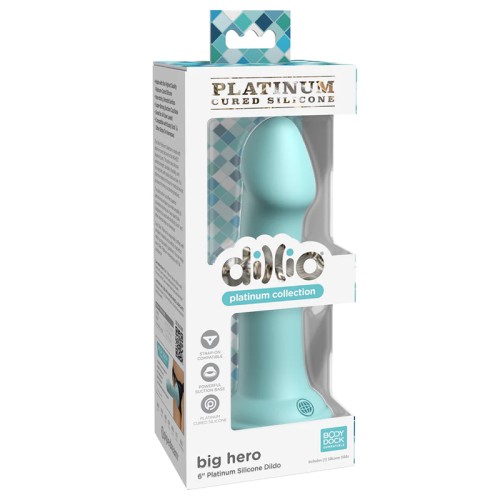 Dildo Teal de 6 pulgadas Dillio Platinum Collection Big Hero