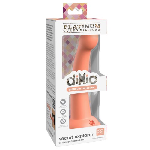 Dillio Platinum Secret Explorer Dildo for Safe Pleasure