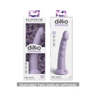 Dillio Colección Platinum Slim Dildo de Silicona Morado