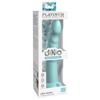 Dildo de Silicona Slim Seven 7" de Dillio Platinum Collection Teal - Calidad Premium