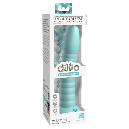 Dildo de Silicona Dillio Platinum Collection Wild Thing 7 in. Verde