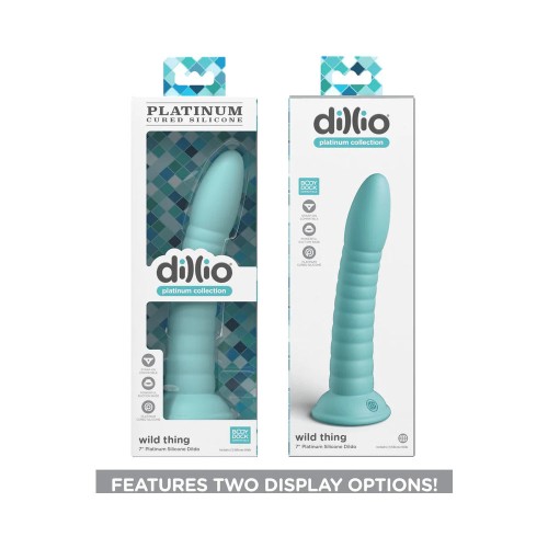 Dildo de Silicona Dillio Platinum Collection Wild Thing 7 in. Verde