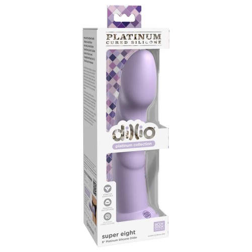 Dildo de Silicona Dillio Platinum de 8 in. para Placer Premium