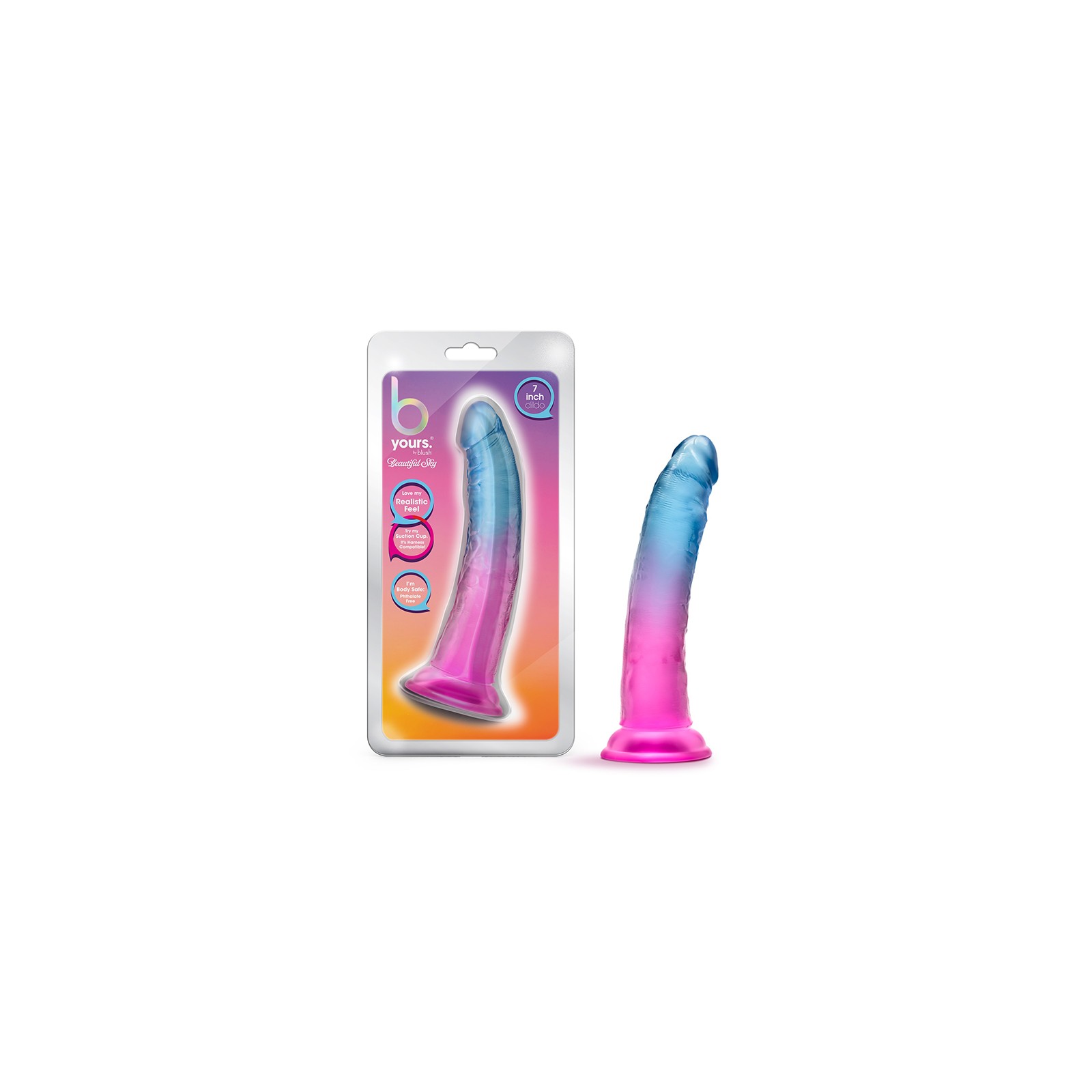 B Yours Beautiful Sky Realistic Dildo with Suction Cup