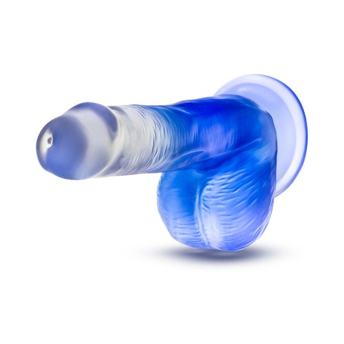 B Yours Stella Blue 6 in. Dildo with Balls