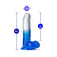 B Yours Stella Blue 6 in. Dildo with Balls