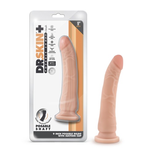 Dr. Skin Plus Realistic Dildo 9 in. Triple Density