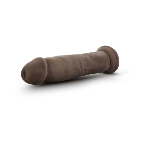 Dr. Skin Plus Thick 9 in. Triple Density Posable Dildo Brown