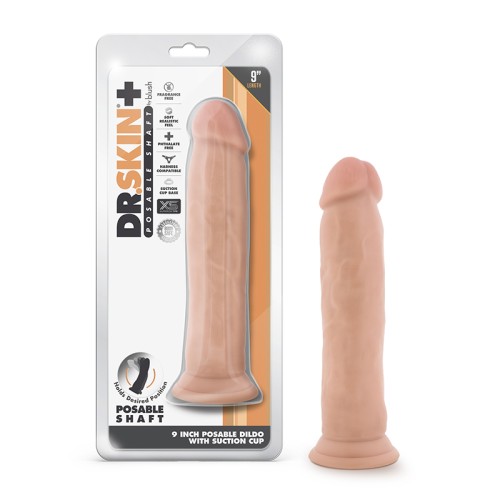 Dr. Skin Plus Dildo Triple Densidad 9 pulgadas Beige